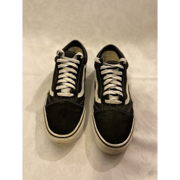 Vans Off The Wall Shoes Canvas Sneakers  Men’s 11.5 Black White Laces main image 6